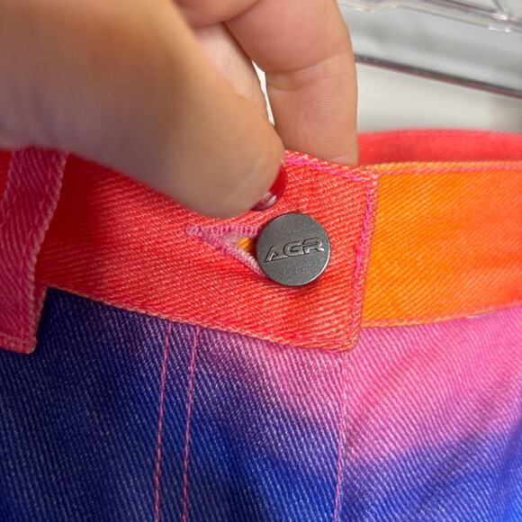 AGR Gradient High Rise Wide Leg Jeans - Picture 8 of 9